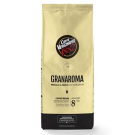 Caffe Vergnano Gran Aroma Whole Bean Coffee 2.2 lb Bag - Medium Roast Espresso Beans Whole, Cocoa Spice Dried Fruit Notes Italian Coffee - For Espresso Maker, Moka Pot, French Press, Coffee Maker