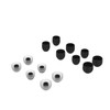 INF Earplugs for Sony WF-1000XM3 / WF-1000XM4 Black 7 Pairs