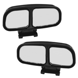GAOLAOSY 2PCS Car Blind Spot Mirror, Adjustable HD Glass Side Rear View Mirrors, Wide Angle Convex Automotive Auxiliary Mirror, Universal for Cars Trucks SUVs (Black)
