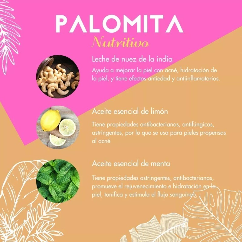 Vidamía Jabón Artesanal Ch Leche Nuez De La India Nutritivo