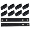 SANNIX 10pcs Duty Belt Keeper Nylon Tactical Keeper with Double