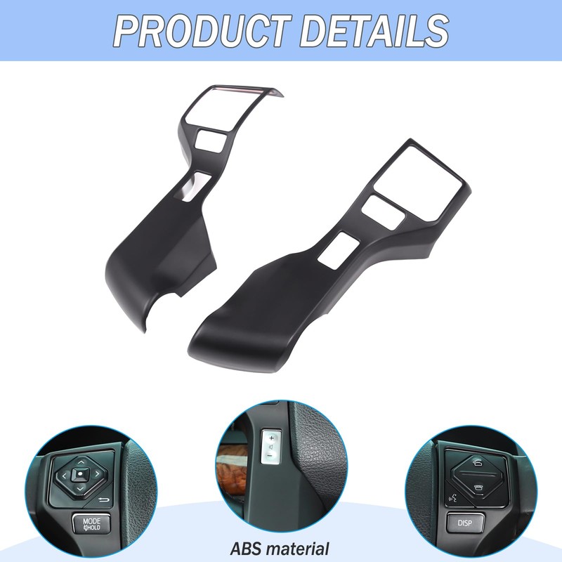 Car Center Console Steering Button Panel Trim Cover Compatible with