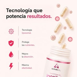 Inositol 180 Cápsulas Myo Chiro Zinc Ácido Fólico Vitamina Liposomales