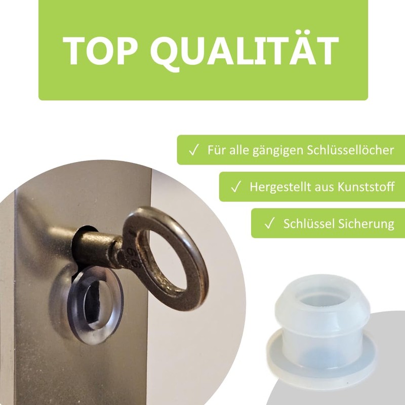 FeJu Key Stop, Key Lock, Rubber Plugs for Keyholes, Prevents