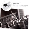 Baluue 2pcs Hair Scissors Organiser Hairdressing Tools Storage Abs Material