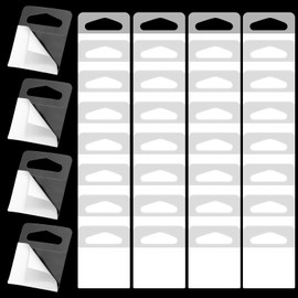 36 Pcs Adhesive Picture Hangers, Plastic Sawtooth Picture Hangers No Nail Quick Stick on Pictures Hanger Clear Sticky Hang Tabs Adhesive Foamboard Hanger Sawtooth Tabs Slot Hole for Back of Frames