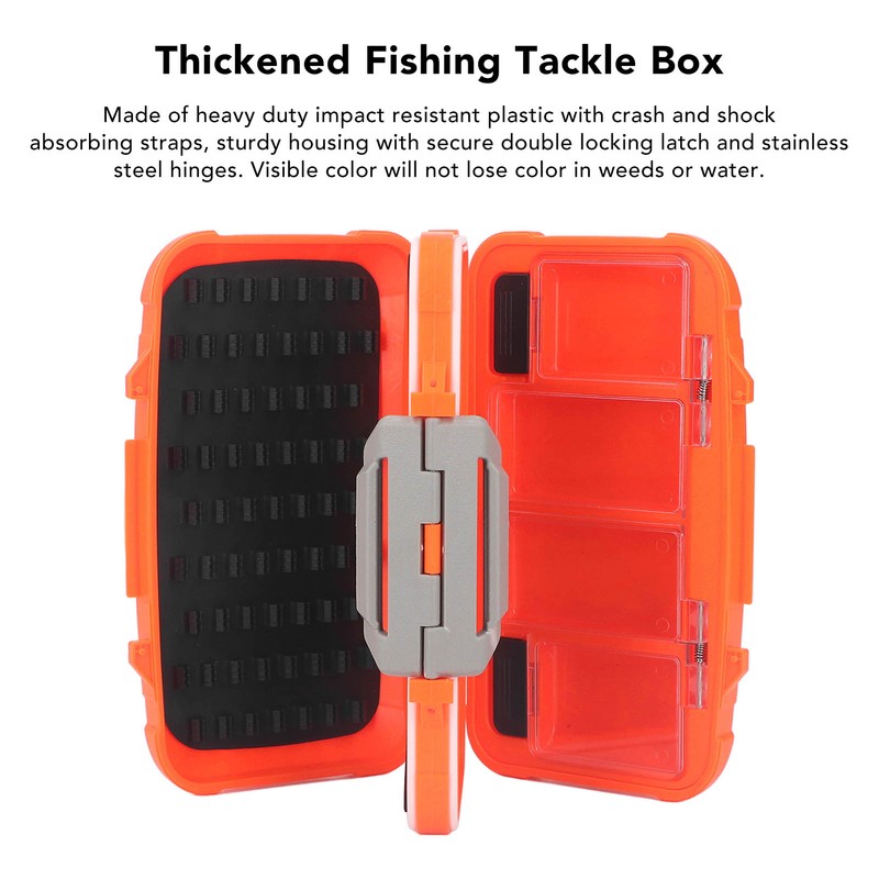 Thickened Multi Functional Fishing Tackle Box Double Opening 4 Sided