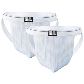 McDavid 3133 Two Pack Swim Supporter, White, Medium
