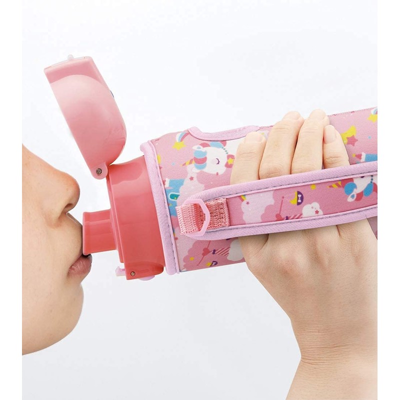 Skater KSDC4 Girls Direct Drinking Stainless Steel Water Bottle, 16.5