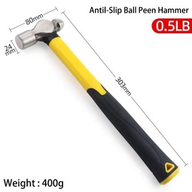 BJDSI 8 oz Ball Peen Hammer,Ball Peen Hammers with Shock Reduction Grip,Professional Dead Blow Ball Peen Hammer,Durable Ball Pein Hammer.