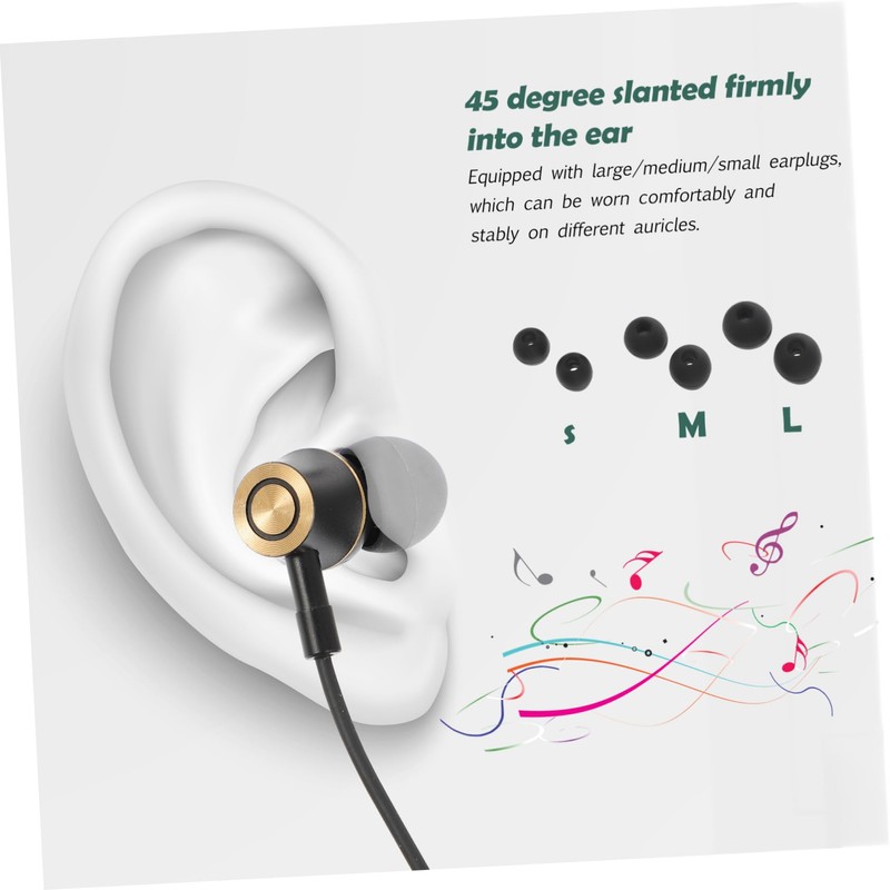 LABRIMP Headphones Ergonomic in Ear Noise Canceling Earphones with Wired
