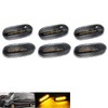 RZG 6x Clear Lens Side Marker Amber LED Indicator Reflector