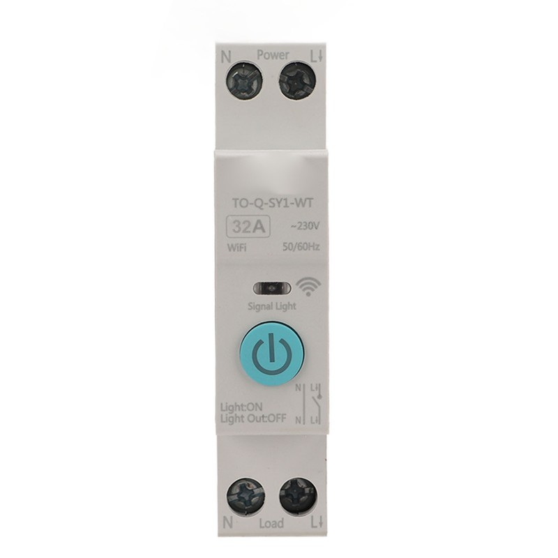 WIFI Smart Switch Breaker Wireless Phone Remote Control DIN35 Rail