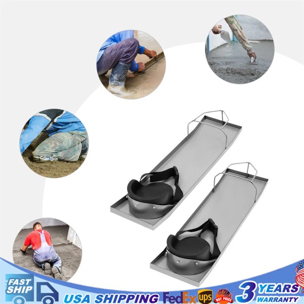Unbranded Concrete Slider Knee Boards Pair Sliding Boards 30" x
