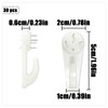 HAIKING Concrete Wall Hook, 30 PCS Invisible Nail Hangers for