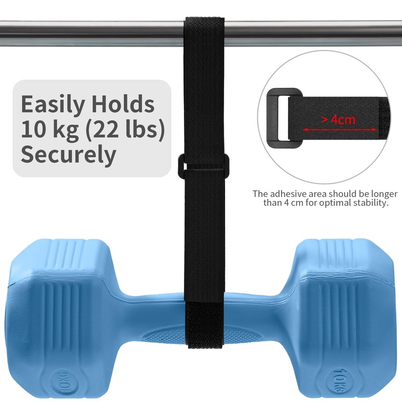 Trilancer 5M x 2.5CM Reusable Cable Ties, Adjustable Hook and