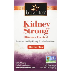 Bravo Tea, Kidney Strong Herbal Tea, Caffeine Free, 20 Tea Bags