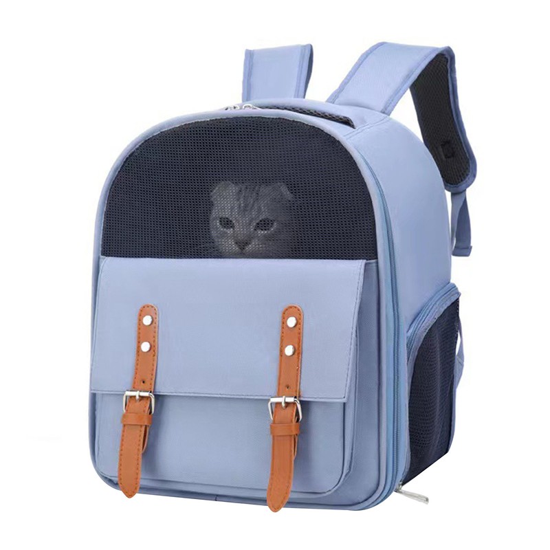 Cat Backpack Large Capacity Portable Breathable Dog Cat Carrying Double