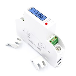 VOANZO Single-Phase KWH Meter LCD Energy Meter 5-100A AC220V Power Consumption Meter KWH Electricity Meter with DIN Rail