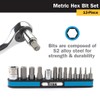 Titan 16112 Metric Hex Bit Set, 13 Piece (13 Piece