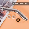 Stainless Steel Curved Forward Universal Handheld Shower Replacement Shower Extension