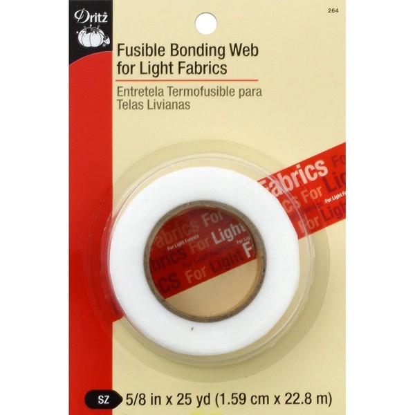 Dritz Dritz 264 Fusible Bonding Web, Light Weight, 5/8-Inch x