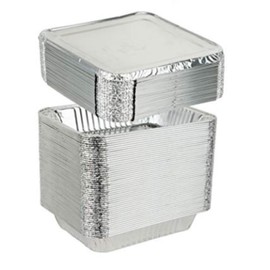 Jetfoil Aluminum Foil Pan with Lids | Half Size Deep Container Steam Table Pans Cooking Accessory | Excellent for Takeouts, Pies, Cakes, Meats & More | 9” x 13” (50 Pack)