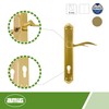 Amig - Türgriff-Set mit Platte | Griff mit Schlüsselrosette |