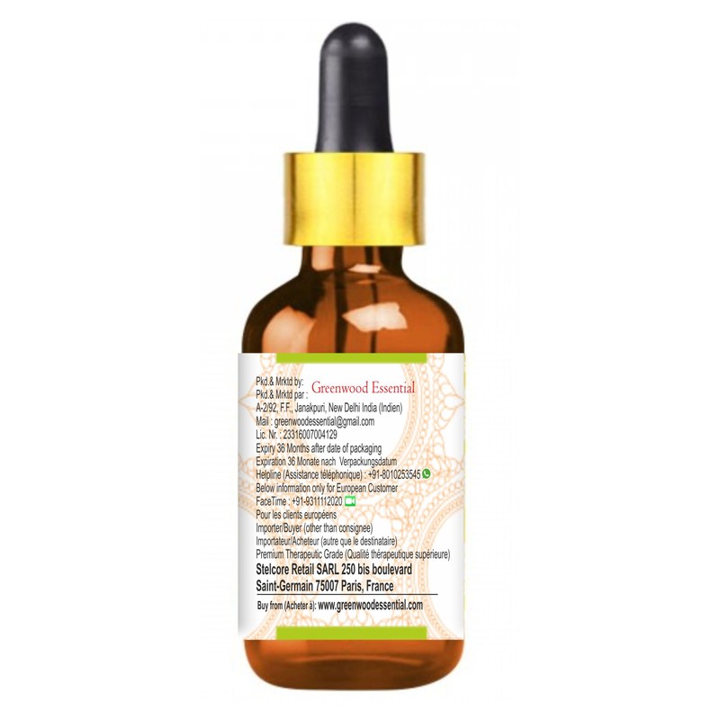 Greenwood Essential Mustard Oil (Brassica juncea) with Glass Dropper |