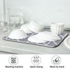 Moroccan Tile Gray Absorbent Dish Drying Mat Microfiber Dish Pat