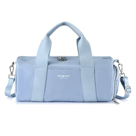 PHSYNI Small Gym Bag for Women Girls & Kids, 16-Inch Mini Duffle Bag with Shoe Compartment, Compact Workout Bags for Sports Travel Swim Dance, Sky Blue