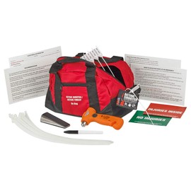 Go Bag Emergency Tactical Kit, Includes Info & What to Do Cards, Color Flashcards, Window Punch/Flashlight, 10-pk. Zip Ties, Door Stop, Marker & 5-pk. Security Seals, J. J. Keller & Associates, Inc.