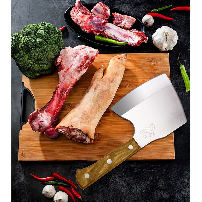 BLADESMITH Meat Cleaver Butcher Axe Bone Chopper Heavy Duty -