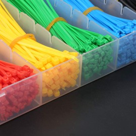 900Pcs Multi Color Zip Ties 6 Multi-colors 4 inch Self-Locking Zip Cable for Indoor and Outdoor