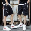 Men's Multi Cargo Summer Shorts Pocket Black/3XL32-34