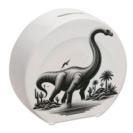 Brachiosaurus Money Box Gigantic Long Neck Dinosaur for Children Prehistoric Jurassic Herbivore Mesozoic Collectible