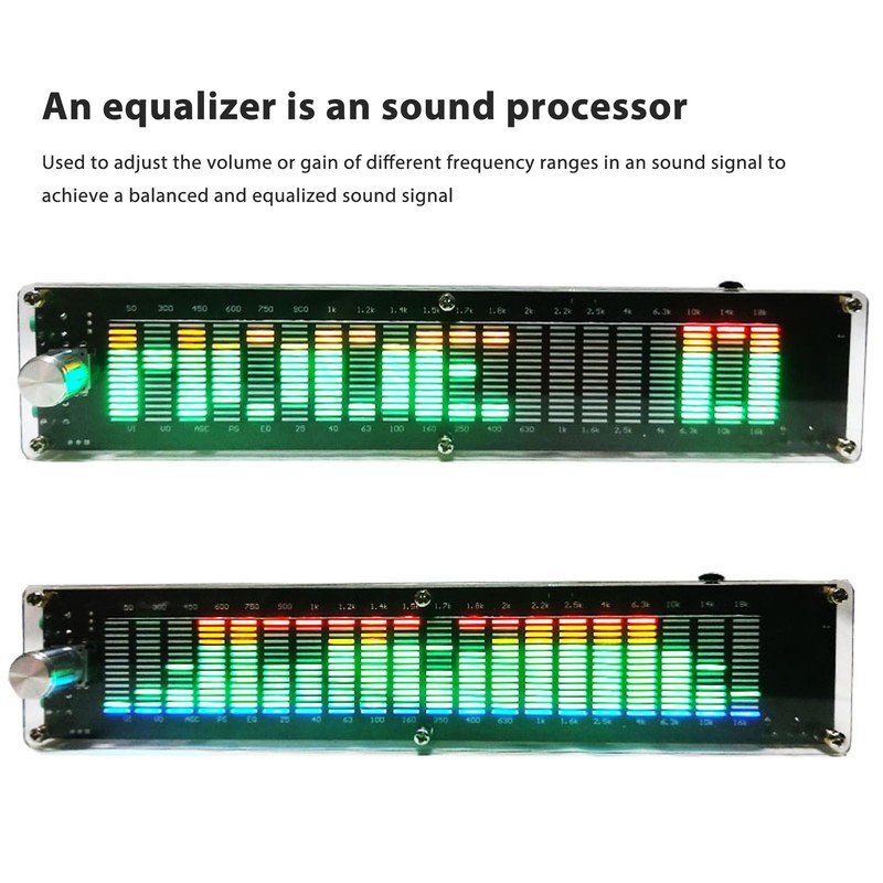 Music Spectrum Level Light, Audio Level Indicator Light, 15 Band