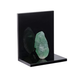 rockcloud Set of 2 Raw Crystal Stone Bookends L Shaped Acrylic Book End for Heavy Books Holder Office Shelf Home Decor, Green