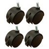 STOBOK 4pcs Office Chair Wheels, 1.5 Inch Swivel Caster for