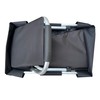 foolonli Shopping Basket Aluminium Foldable Picnic Basket Shopper 18L Black