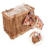 SAFIGLE Handwoven Rattan Goodie Bags Versatile Candy Storage Basket Elegant