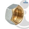 tecuro Cap with Hexagonal Brass Chrome-Plated Internal Thread 3/4 Inch