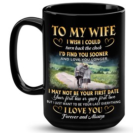 VUNVUT86 Wife Gifts - Christmas Gift For Wife - Valentine Day Gifts For Wife - To My Wife Mug 15OZ - Mothers Day, Anniversary, Birthday Gifts For Wifey, Bride, Fiancee, Mom, Mrs, Her, Women
