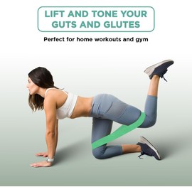 Endless EL1044 Resistance Loop Bands Set of 3 Pcs With Light, Medium and Heavy Resistance Level | Multi Colour | Material : Cotton | For Squats, Stretching, Hip & Glute Heavy Workouts for Men & Women