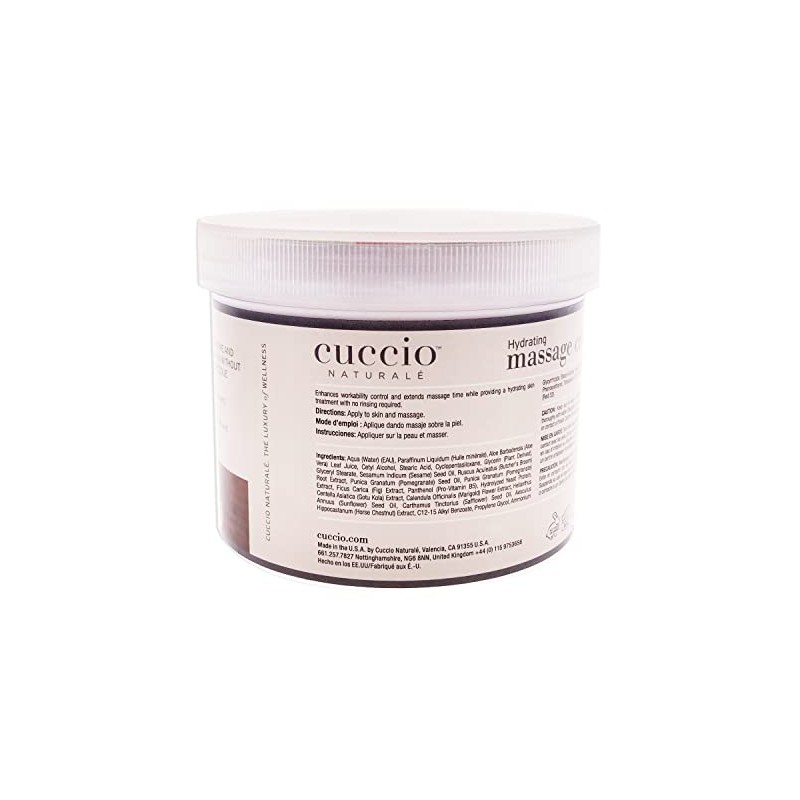 Cuccio Naturale Massage Creme - Non-Greasy Energizing Formula - Glides