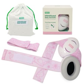 Baby Noise Cancelling Headphones – ANSI & CE Certified Ear Protection for Infants & Toddlers (0-36 Months) – Adjustable, Lightweight Baby Earmuffs for Sleep, Travel, & Festivals, Pink