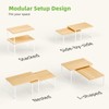 Ekisemio Kitchen Cabinet Organizer, Bamboo Spice Rack Organizer for Cabinet,