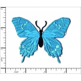 Patchwork Paradise Blue Swallowtail Butterfly Nature-Inspire