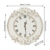 Eapmic European Style Resin Wall Clock, Retro Silent Clock with