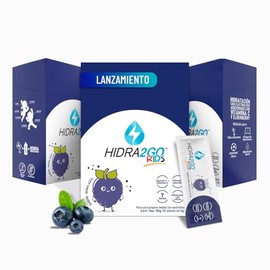 Hidra2go Kids Electrolitos Niños Azúcar Vitamina Elderberry Prebioticos Sobres Sabor Mora Azul